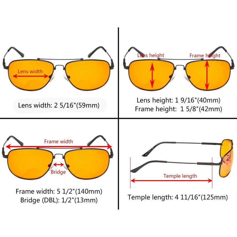eyekeeper.com Titanium Bifocal Computer Reading Glasses DSSG1803 Eyeglasses