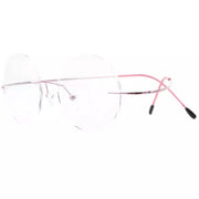eyekeeper.com Titanium Frame Rimless Fashion Round Eyewear R15028 Eyeglasses