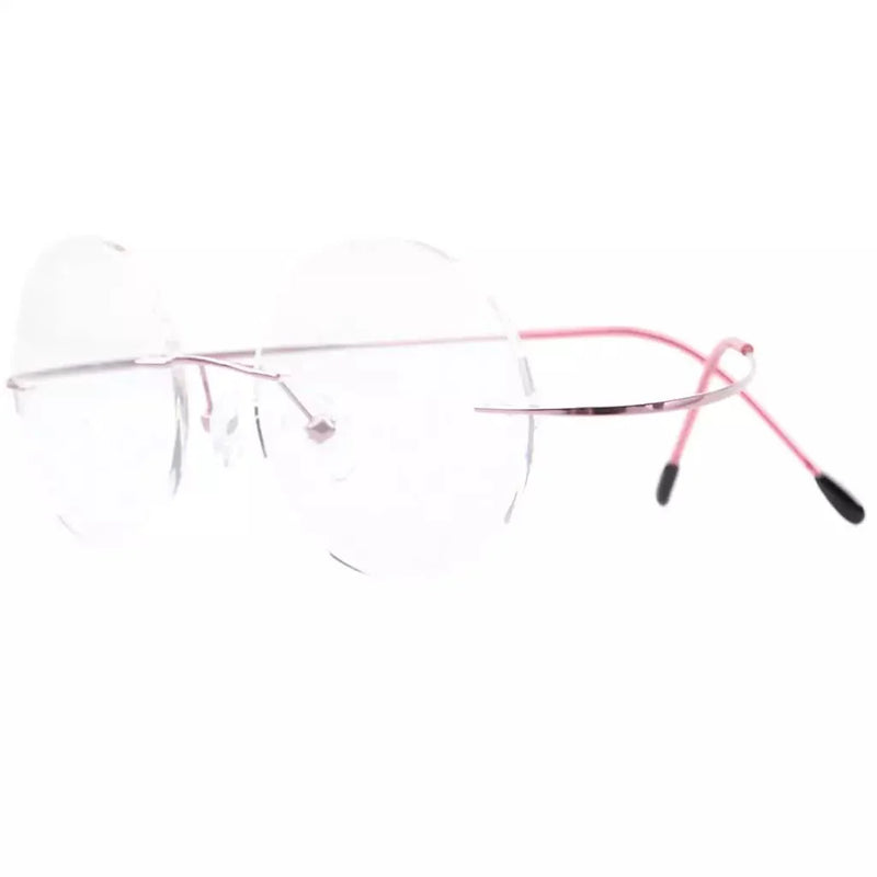 eyekeeper.com Titanium Frame Rimless Fashion Round Eyewear R15028 Eyeglasses