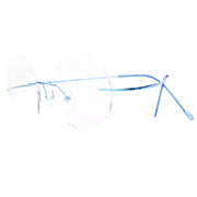 eyekeeper.com Titanium Frame Rimless Fashion Round Eyewear R15028 Eyeglasses