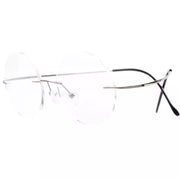 eyekeeper.com Titanium Frame Rimless Fashion Round Eyewear R15028 Eyeglasses