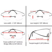 eyekeeper.com Titanium Frame Rimless Fashion Round Eyewear R15028 Eyeglasses