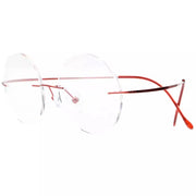 eyekeeper.com Titanium Frame Rimless Fashion Round Eyewear R15028 Eyeglasses