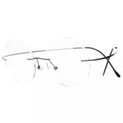 eyekeeper.com Titanium Frame Rimless Fashion Round Eyewear R15028 Eyeglasses