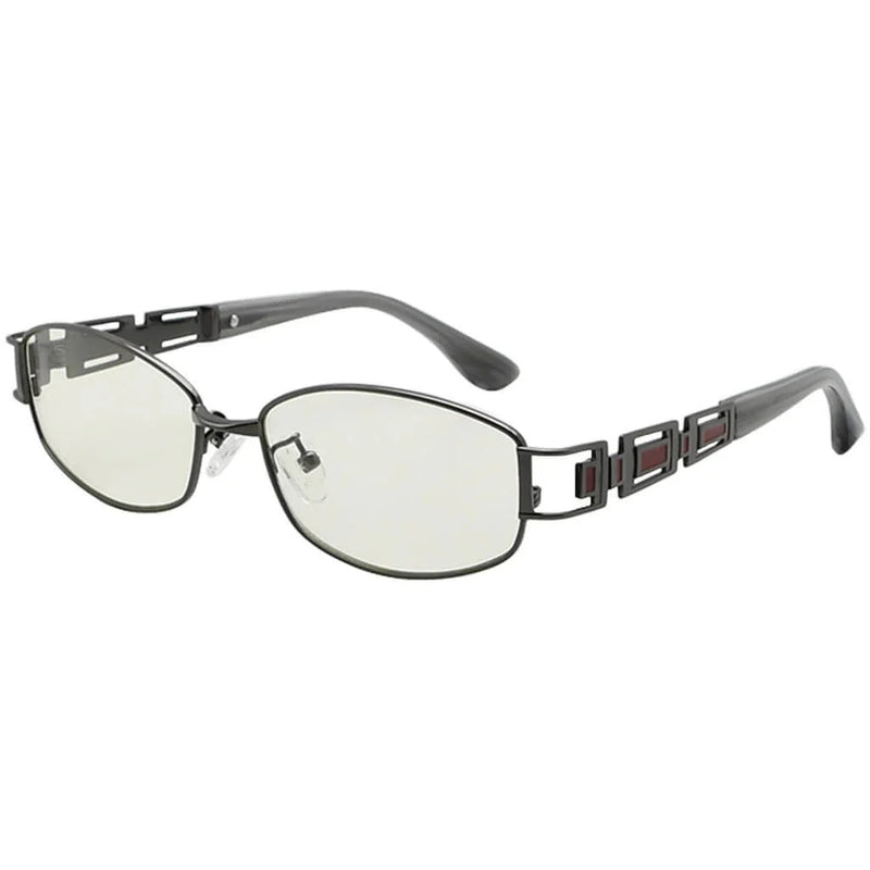 eyekeeper.com Titanium Rectangle Eyewear Blue Light Filter 004A Eyeglasses