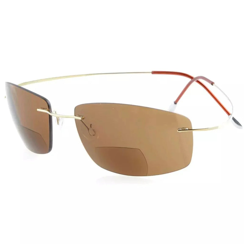eyekeeper.com Titanium Rimless Polycarbonate Bifocal Sunglasses PCSG1504 Sunglasses