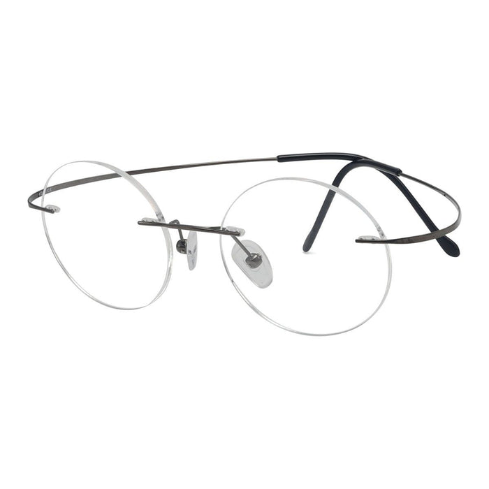 Eyekeeper.Com - Titanium Rimless Round Reading Glasses Circle Readers R15026