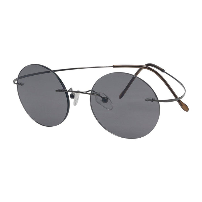 Eyekeeper.Com - Titanium Rimless Round Reading Glasses Circle Readers R15026