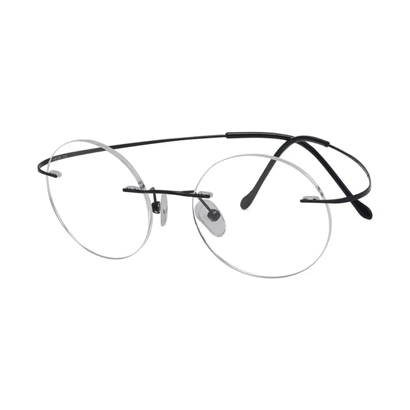 eyekeeper.com Titanium Rimless Round Reading Glasses Circle Readers R15026 Eyeglasses
