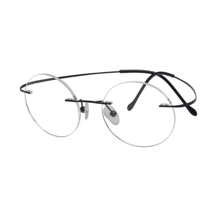 Eyekeeper.Com - Titanium Rimless Round Reading Glasses Circle Readers R15026