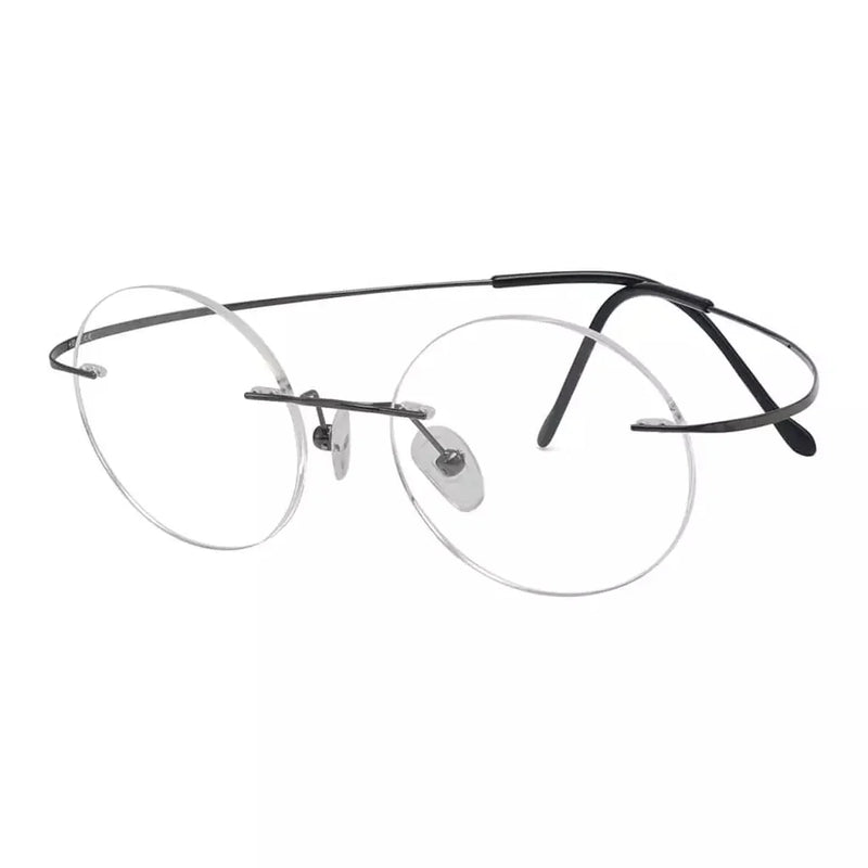 eyekeeper.com Titanium Rimless Round Reading Glasses Circle Readers R15026 Eyeglasses