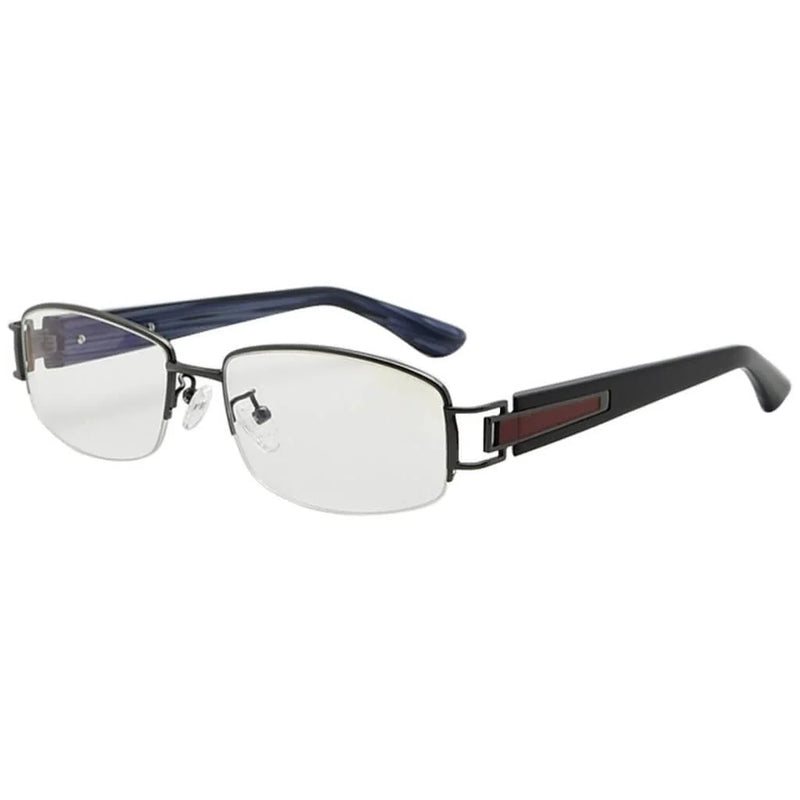 eyekeeper.com Titanium Semi-rimless Eyeglasses Blue Light Filter 002B Eyeglasses