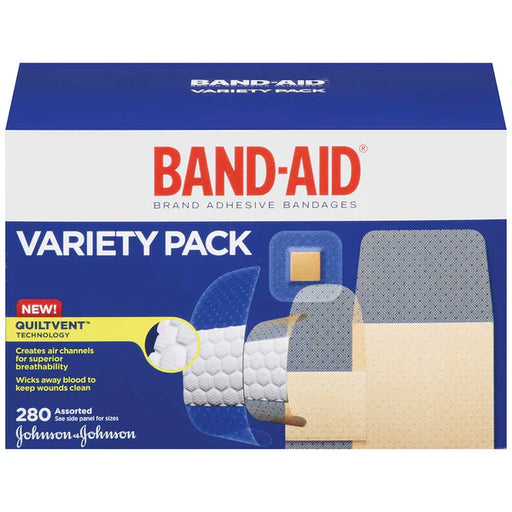 Band-Aid Band-Aid Assorted Adhesive Bandages Variety Pack (280 Count) Medical Tape & Bandages Dark Slate Blue