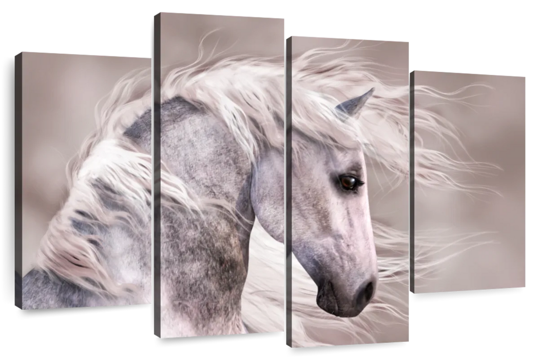 Arabian Dapple Grey Horse Wall Art