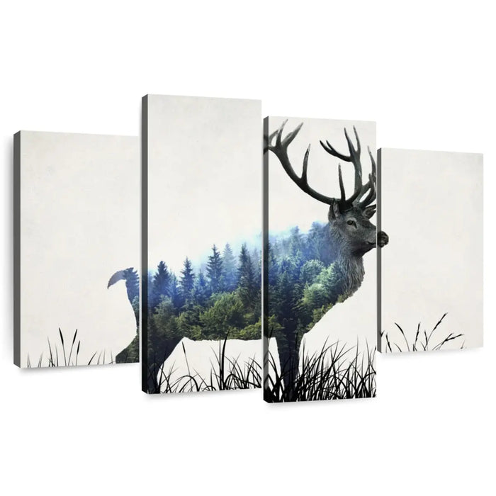 Abstract Forest Buck Wall Art