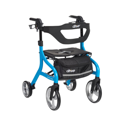 RIO Medical Supplies Nitro Sprint Rollator Rolling Walker, Blue