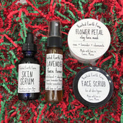 Rooted Earth Farm + Apothecary Botanical Skin Care Gift Set Face Masks + Scrubs