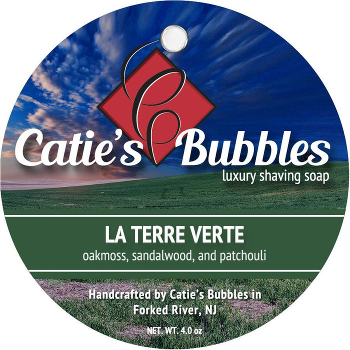 Catie's Bubbles La Terre Verte Shaving Soap 4 Oz