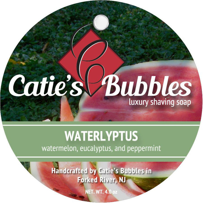 Catie's Bubbles Waterlyptus Shaving Soap 4 Oz