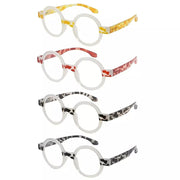 eyekeeper.com Tortoise Reading Glasses  Round Style 4 Pack for Women R2007Z Eyeglasses