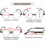 eyekeeper.com Tortoise Reading Glasses  Round Style 4 Pack for Women R2007Z Eyeglasses