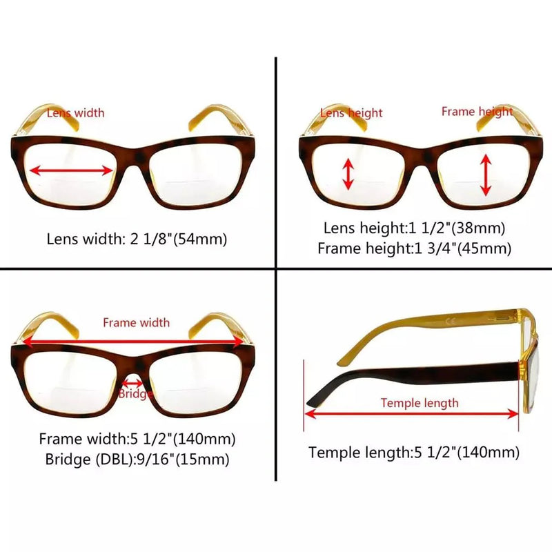eyekeeper.com Tortoise Temples Bifocal Reading Glasses BR045 Eyeglasses
