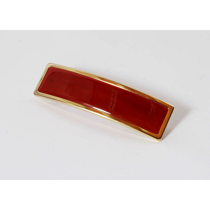 Janeke Gold-Rimmed Hair Barrette – Tortoiseshell Hair Clip