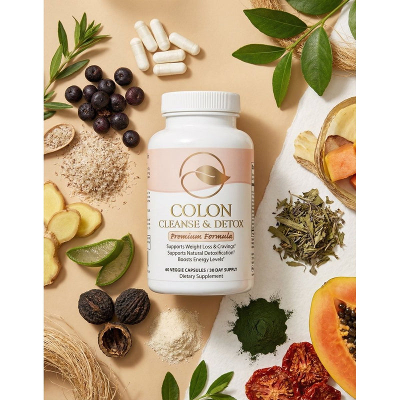 Bellawell Health Total Colon Cleanse & Detox by Bellawell Capsules Wheat