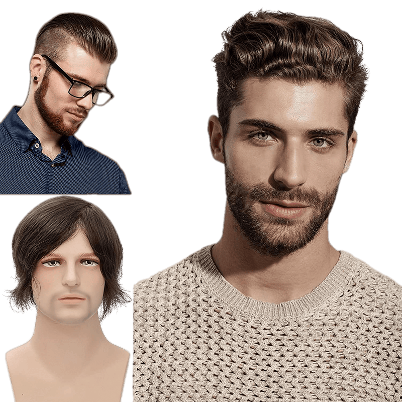 VIP Extensions Toupee - 100%Human Hair Full Lace Toupee