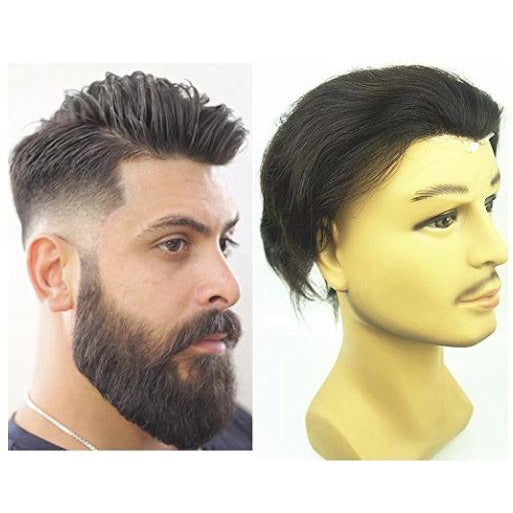VIP Extensions Toupee for men PU Skin 100% Human Hair Toupee Human Hair