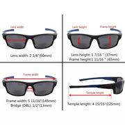 eyekeeper.com TR90 Full Rim Bifocal Sunglasses Rectangle Reading Glasses SG904 Eyeglasses