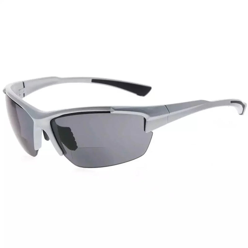 eyekeeper.com TR90 Half Rim Rectangle Bifocal Reading Sunglasses SG901 Sunglasses