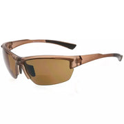 eyekeeper.com TR90 Half Rim Rectangle Bifocal Reading Sunglasses SG901 Sunglasses