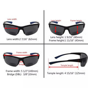 eyekeeper.com TR90 Half Rim Rectangle Bifocal Reading Sunglasses SG901 Sunglasses
