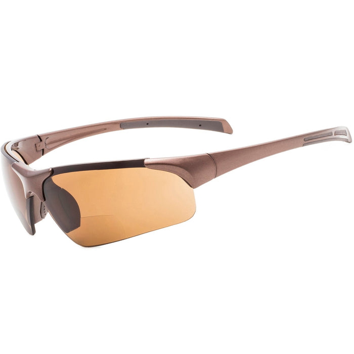 Eyekeeper.Com - Tr90 Half-Rim Sport Bifocal Reading Sunglasses Th6186