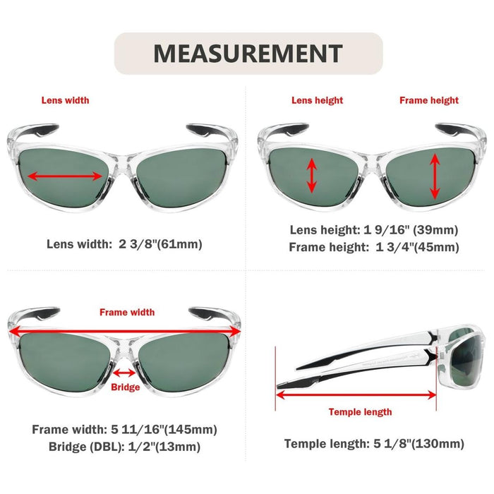 Eyekeeper.Com - Tr90 Frame Polarized Sport Sunglasses Th6145