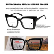 eyekeeper.com Transition Photochromic Oversized Bifocal Reading Glasses BSBR2141 Eyeglasses