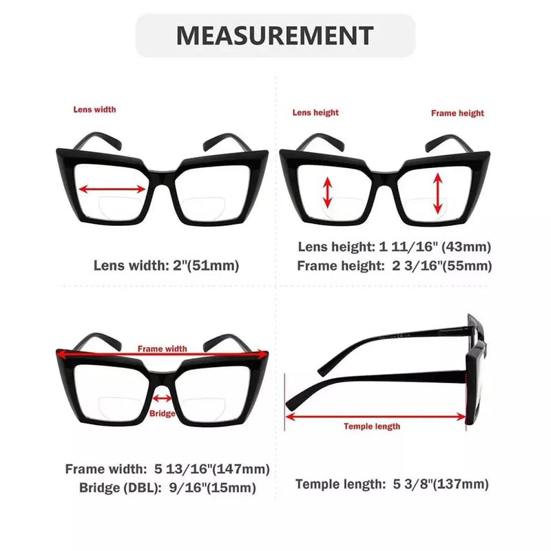 eyekeeper.com Transition Photochromic Oversized Bifocal Reading Glasses BSBR2141 Eyeglasses