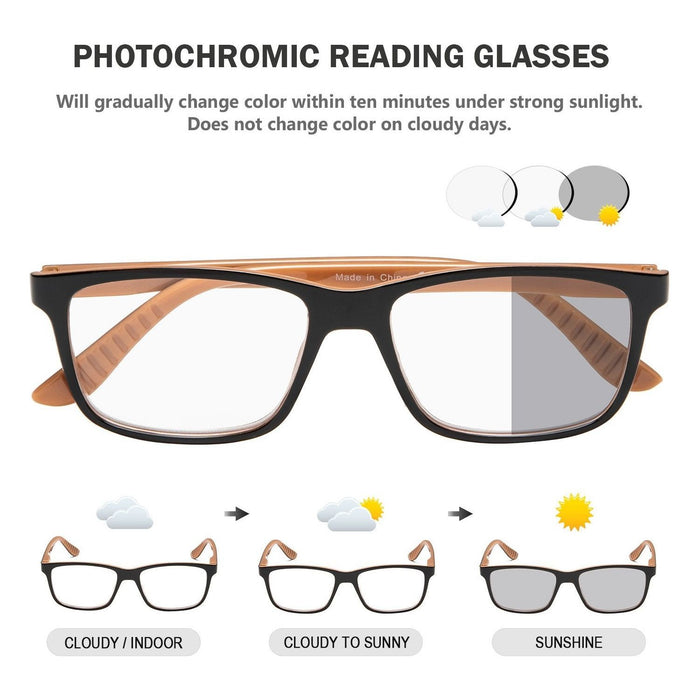 Eyekeeper.Com - Transition Photochromic Reading Glasses Bs163