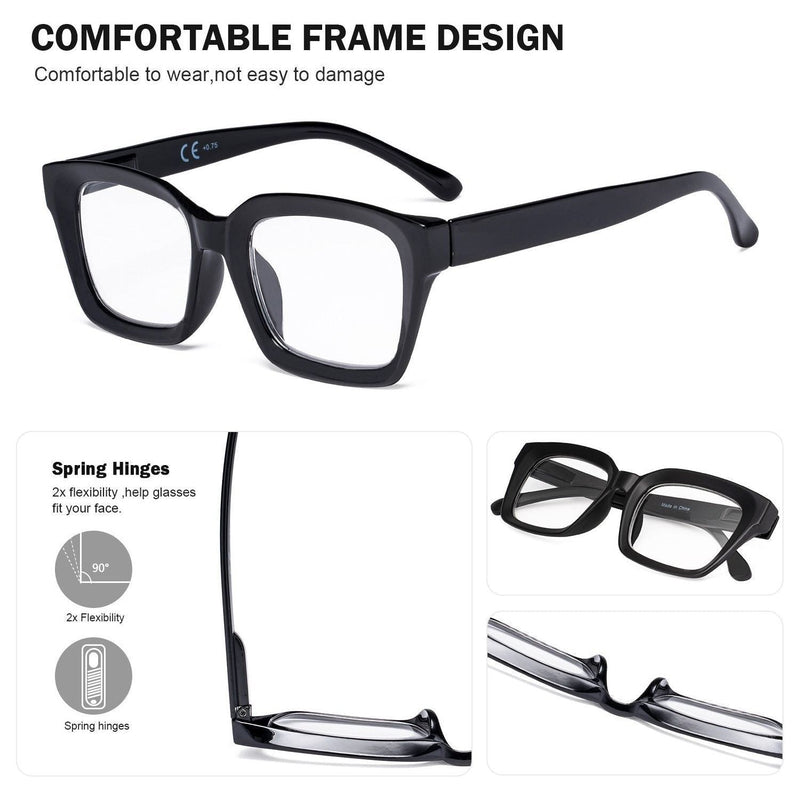 eyekeeper.com Thicker Frame Transition Photochromic Reading Glasses BS9106 Eyeglasses