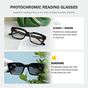 eyekeeper.com Thicker Frame Transition Photochromic Reading Glasses BS9106 Eyeglasses