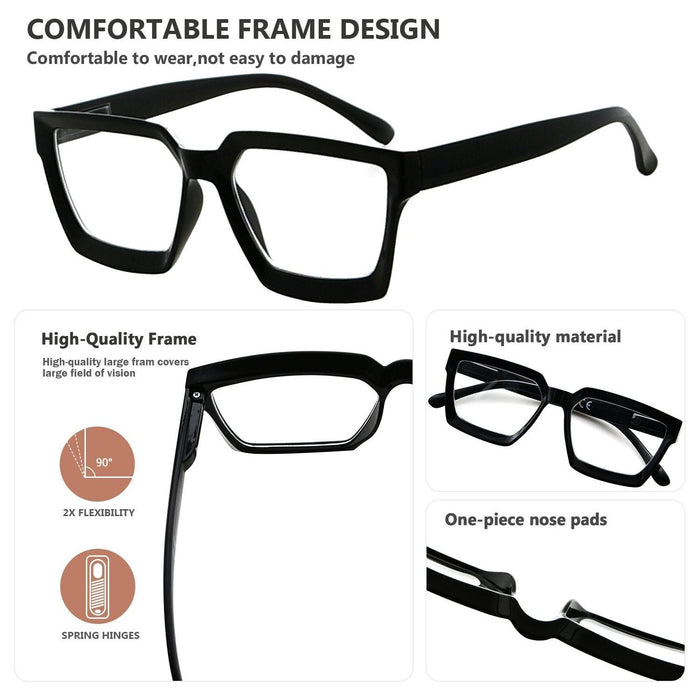 Eyekeeper.Com - Thicker Frame Transition Photochromic Reading Glasses Bs2003