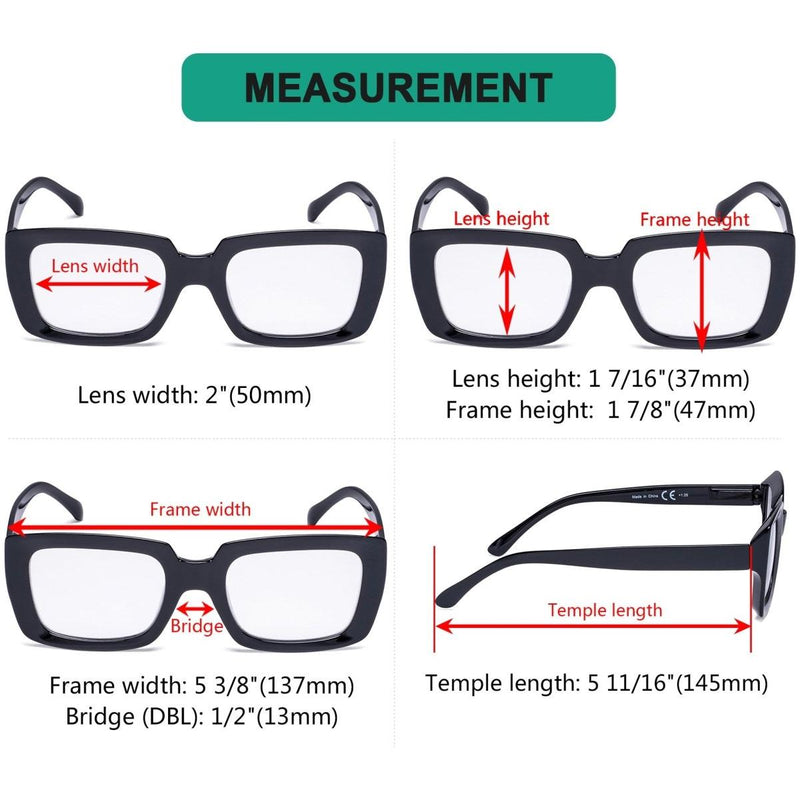 eyekeeper.com Trendy Reading Glasses Thicker Frame Readers R9107 Eyeglasses