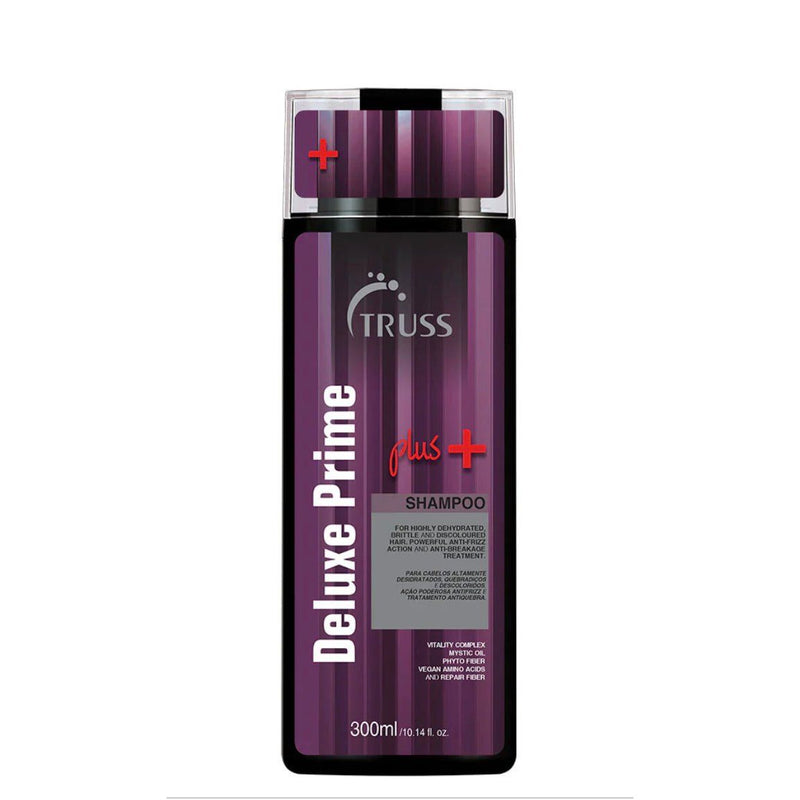 VIP Extensions Truss Deluxe Prime Plus+ Shampoo for Dry, Damaged Hair - Moisturizing Hair Shampoo for Women & Men - Frizz-Control & Breakage Defense - Improve Natural Shine