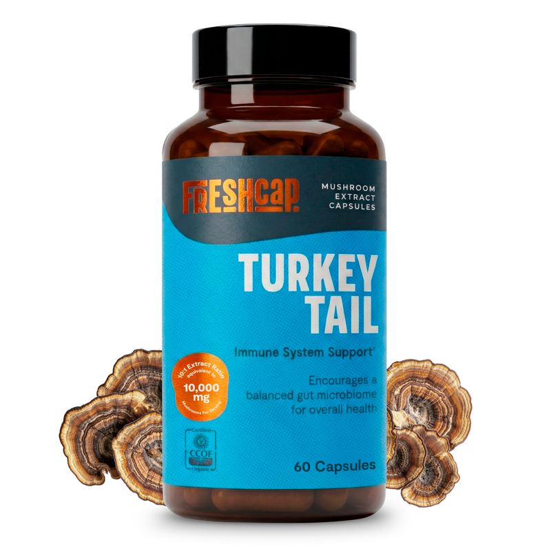 FreshCap Mushrooms Organic Turkey Tail Mushroom Capsules Capsules