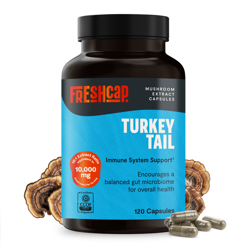 FreshCap Mushrooms Organic Turkey Tail Mushroom Capsules Capsules