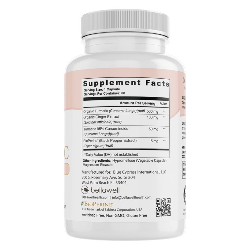 Turmeric & Ginger Formula - by Bellawell