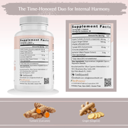 Bellawell Health Turmeric & Ginger Formula - by Bellawell Capsules Dark Gray