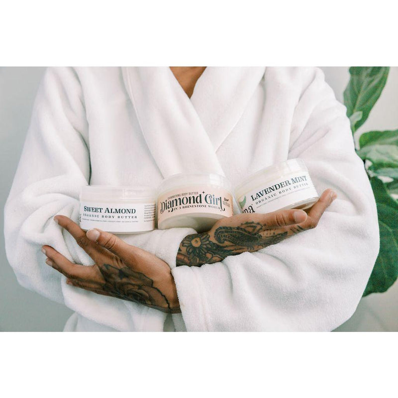 Una Biologicals® Diamond Girl Shimmering Body Butter | Natural Body Lotion | Una Biologicals Body Butter