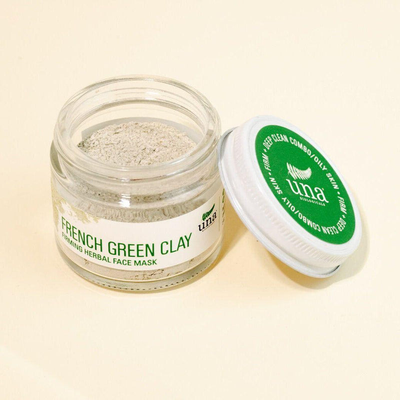 Una Biologicals® French Green Clay Firming Herbal Mask | Face Care | Una Biologicals Skin Care Clay Mask